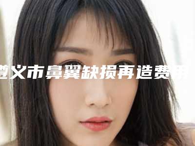 遵义市鼻翼缺损再造费用表明细热门项目大全公示(遵义市鼻翼缺损再造价钱大约是多少)